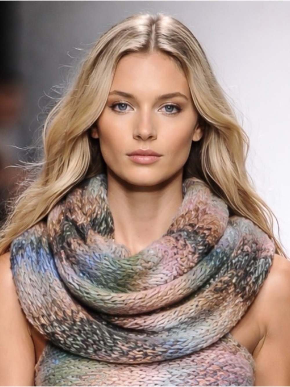 Multicolor Knit Scarf